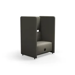 Nojatuoli CLEAR SOUND Integroitu USB-portti, 1,5-istuttava, kangas Pod CS, taupe