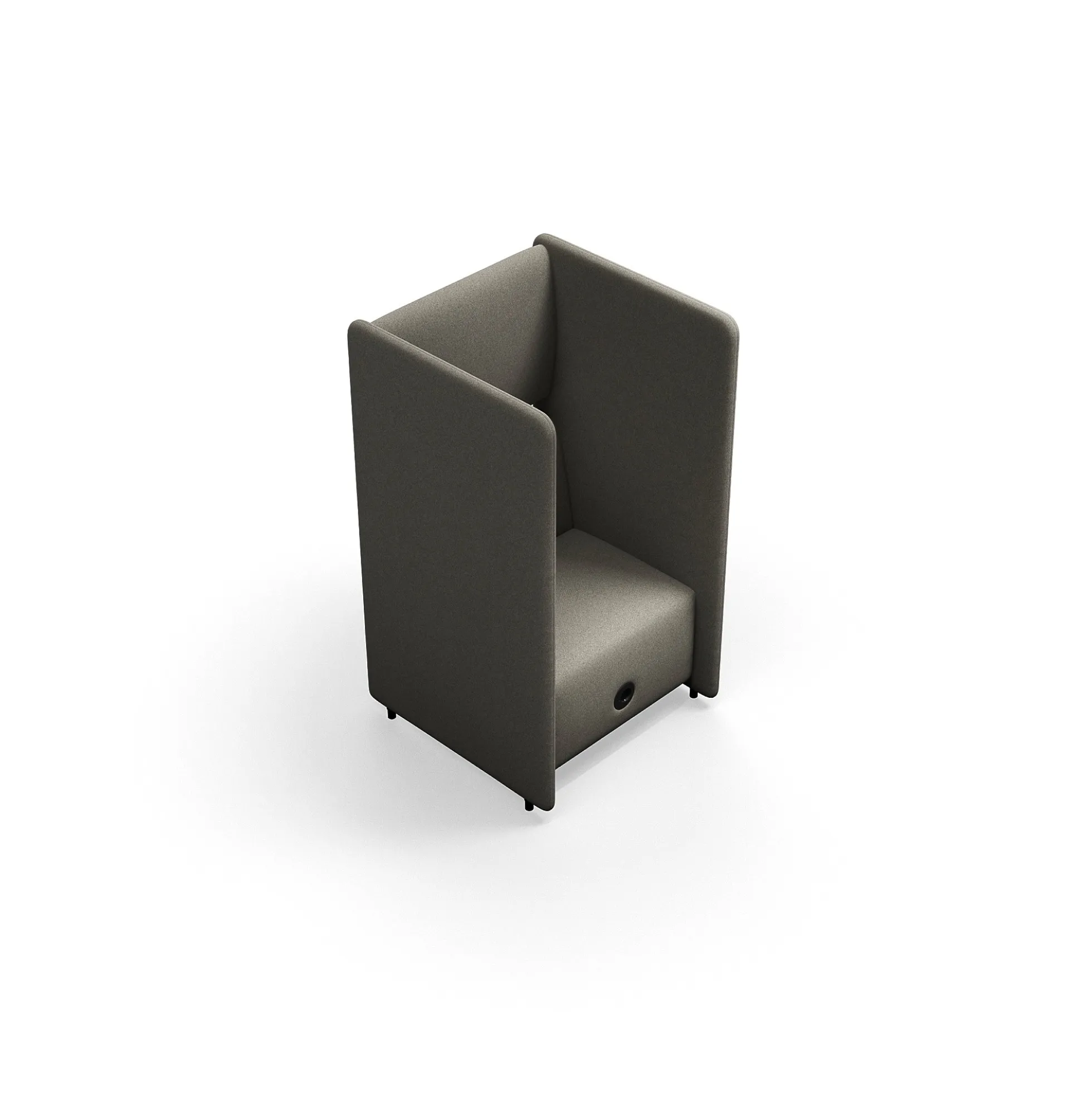 Nojatuoli CLEAR SOUND Integroitu USB-portti, 1-istuttava, kangas Pod CS, taupe