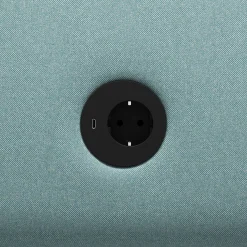 Nojatuoli CLEAR SOUND Integroitu USB-portti, 1-istuttava, kangas Pod CS, turkoosi