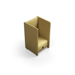 Nojatuoli CLEAR SOUND Integroitu USB-portti, 1-istuttava, kangas Pod CS, keltainen