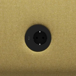 Nojatuoli CLEAR SOUND Integroitu USB-portti, 1-istuttava, kangas Pod CS, keltainen