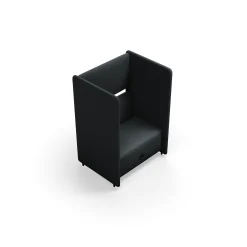 Nojatuoli CLEAR SOUND Integroitu USB-portti, 1,5-istuttava, kangas Focus Melange, antrasiitinharmaa