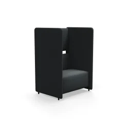 Nojatuoli CLEAR SOUND 1,5-istuttava, kangas Pod CS, antrasiitinharmaa