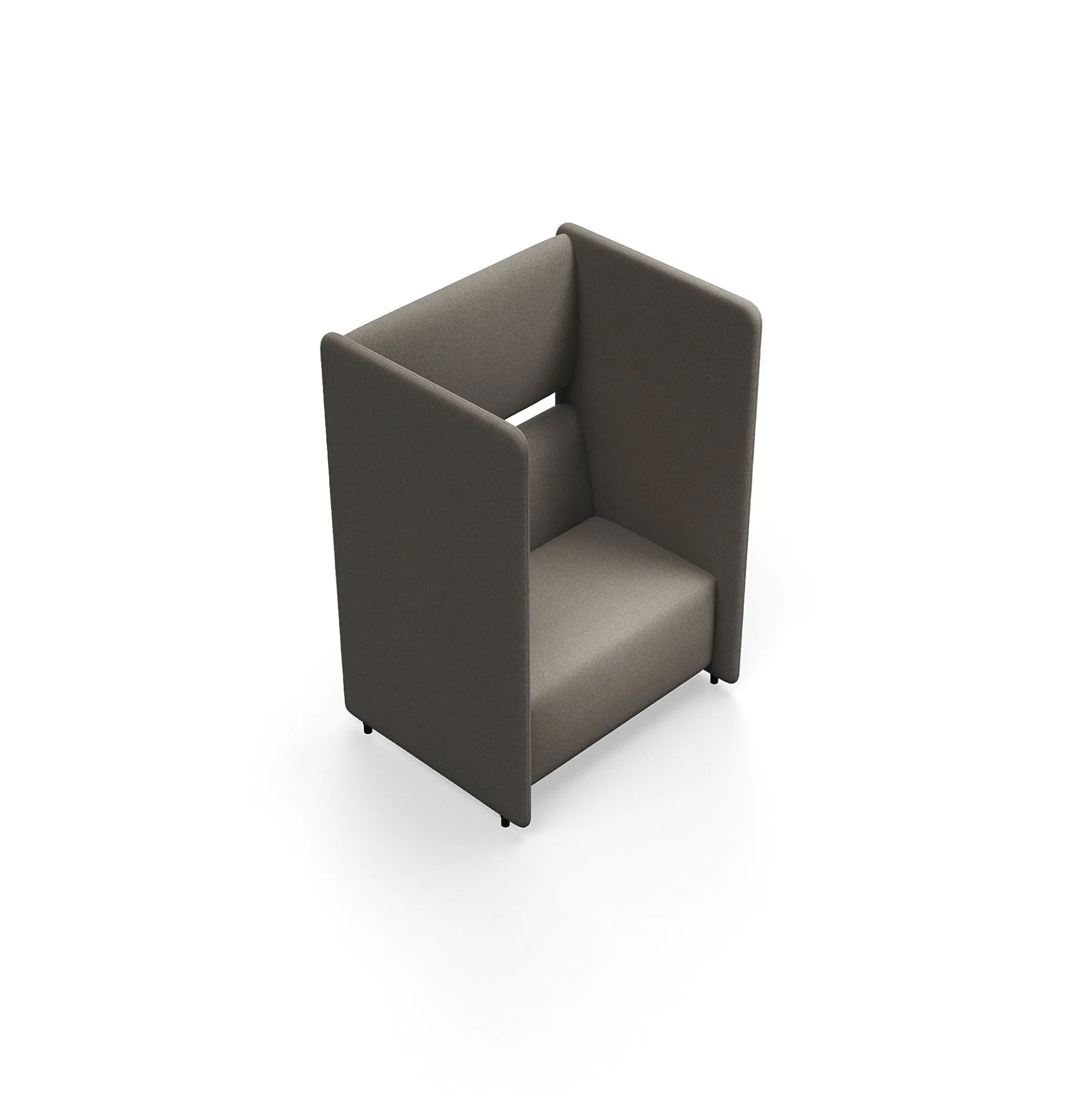 Nojatuoli CLEAR SOUND 1,5-istuttava, kangas Pod CS, taupe