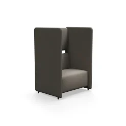 Nojatuoli CLEAR SOUND 1,5-istuttava, kangas Pod CS, taupe
