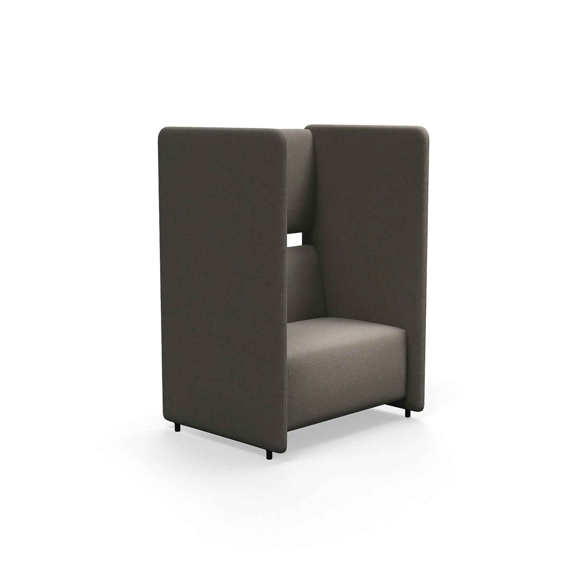 Nojatuoli CLEAR SOUND 1,5-istuttava, kangas Pod CS, taupe