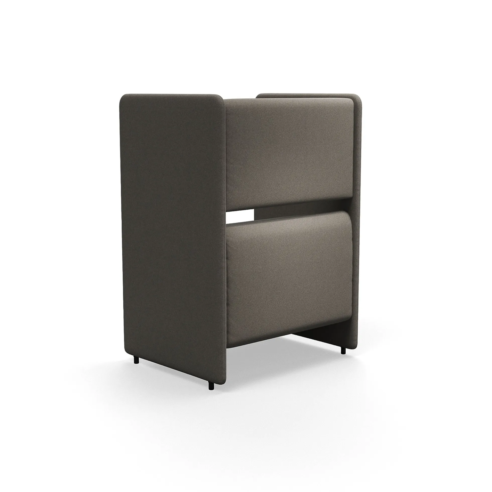 Nojatuoli CLEAR SOUND 1,5-istuttava, kangas Pod CS, taupe
