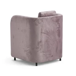Nojatuoli COMFY Jalat, samettikangas, vaalea lila