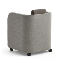 Nojatuoli COMFY Pyörät, villakangas, hiekka/ruskea