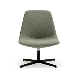 Nojatuoli LANGLEY Musta/vihreänharmaa