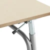 Oppilaspöytä ADJUST Korkeussäädettävä, 700x600 mm, korkeapainelaminaatti HPL, koivu, hopeanharmaa