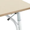 Oppilaspöytä ADJUST Korkeussäädettävä, 700x600 mm, korkeapainelaminaatti HPL, koivu, valkoinen
