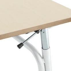 Oppilaspöytä ADJUST Korkeussäädettävä, 700x600 mm, korkeapainelaminaatti HPL, koivu, valkoinen