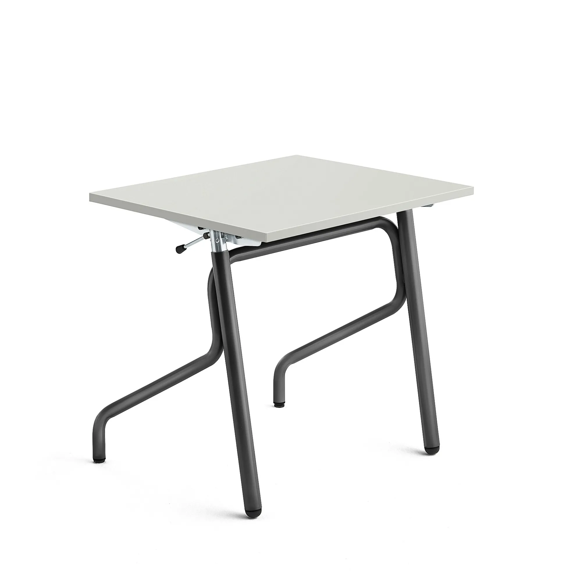 Oppilaspöytä ADJUST Korkeussäädettävä, 700x600 mm, korkeapainelaminaatti HPL, harmaa, antrasiitinharmaa
