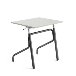 Oppilaspöytä ADJUST Korkeussäädettävä, 700x600 mm, korkeapainelaminaatti HPL, harmaa, antrasiitinharmaa