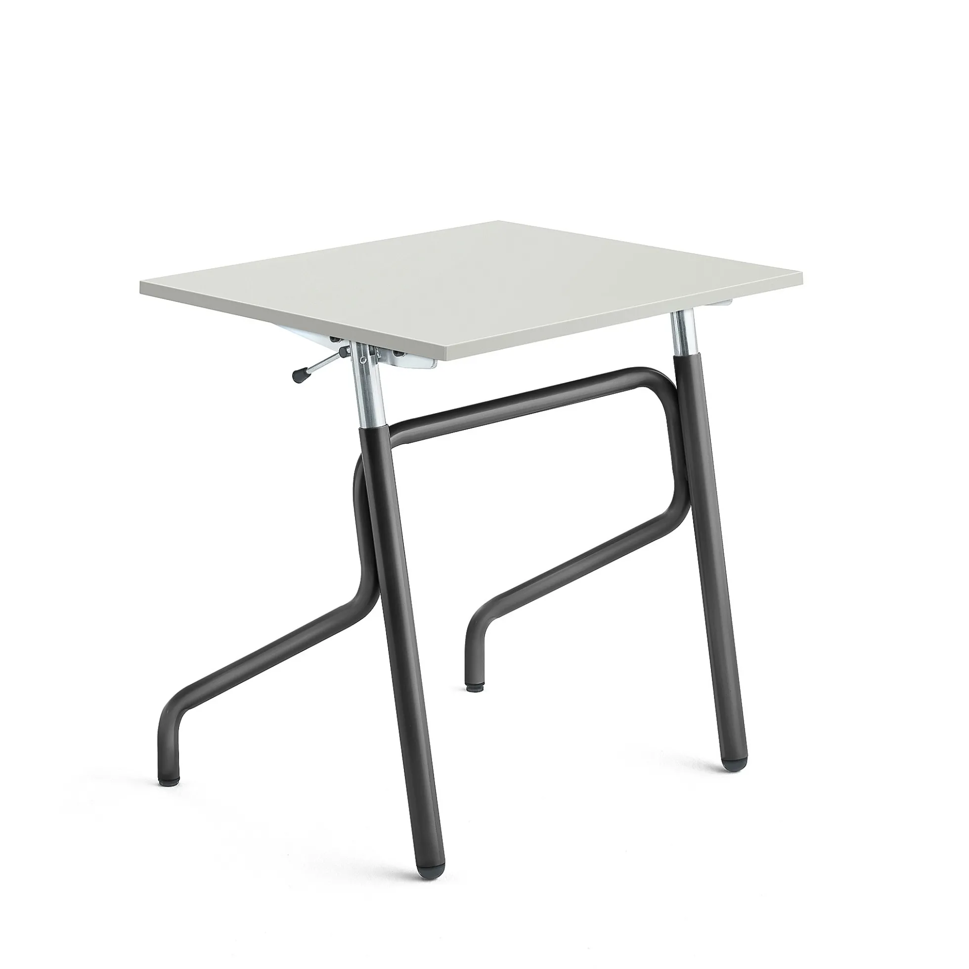 Oppilaspöytä ADJUST Korkeussäädettävä, 700x600 mm, korkeapainelaminaatti HPL, harmaa, antrasiitinharmaa