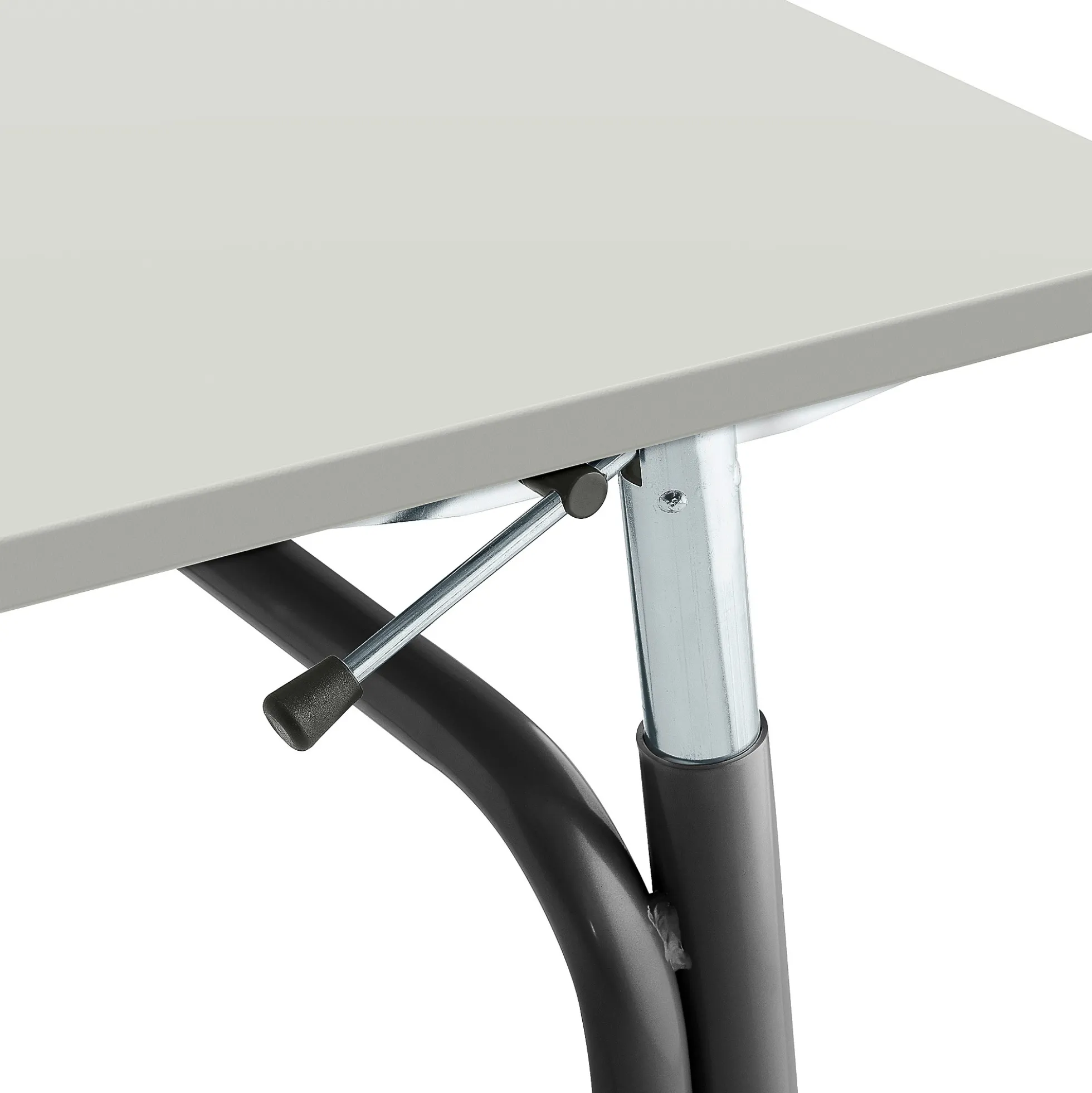 Oppilaspöytä ADJUST Korkeussäädettävä, 700x600 mm, korkeapainelaminaatti HPL, harmaa, antrasiitinharmaa