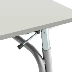 Oppilaspöytä ADJUST Korkeussäädettävä, 700x600 mm, korkeapainelaminaatti HPL, harmaa, hopeanharmaa