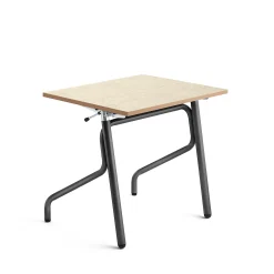 Oppilaspöytä ADJUST Korkeussäädettävä, 700x600 mm, linoleumi, beige, antrasiitinharmaa