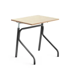 Oppilaspöytä ADJUST Korkeussäädettävä, 700x600 mm, linoleumi, beige, antrasiitinharmaa