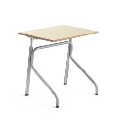 Oppilaspöytä ADJUST Korkeussäädettävä, 700x600 mm, linoleumi, beige, hopeanharmaa