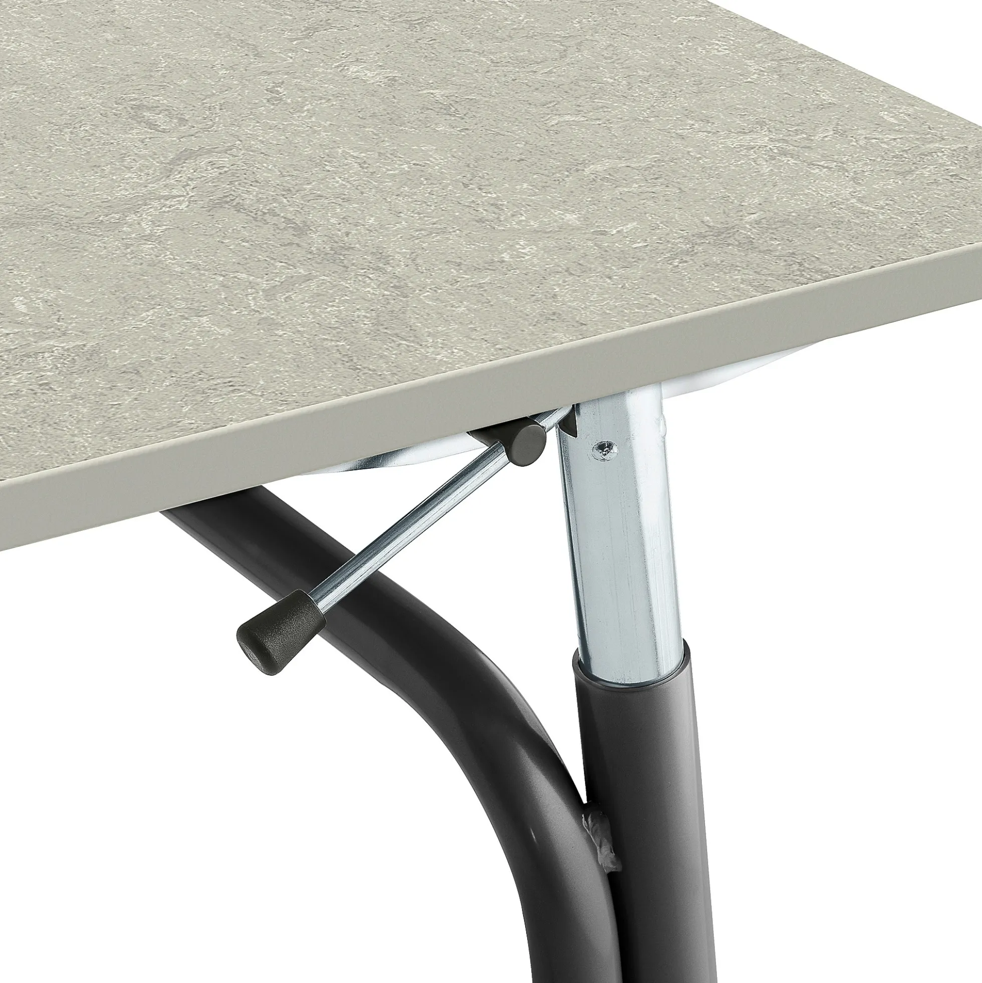 Oppilaspöytä ADJUST Korkeussäädettävä, 700x600 mm, linoleumi, harmaa, antrasiitinharmaa