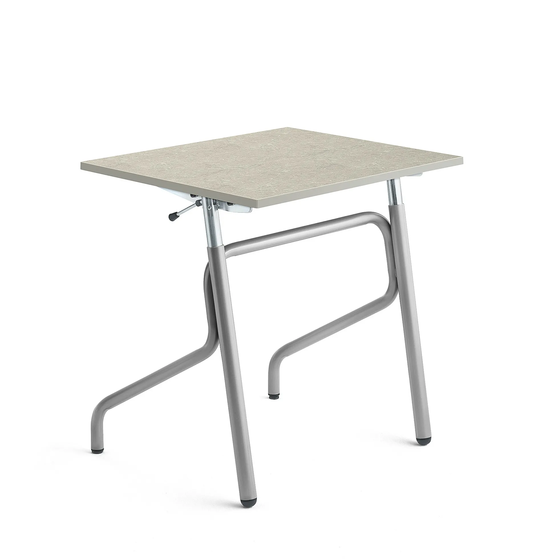 Oppilaspöytä ADJUST Korkeussäädettävä, 700x600 mm, linoleumi, harmaa, hopeanharmaa