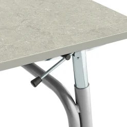 Oppilaspöytä ADJUST Korkeussäädettävä, 700x600 mm, linoleumi, harmaa, hopeanharmaa