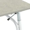 Oppilaspöytä ADJUST Korkeussäädettävä, 700x600 mm, linoleumi, harmaa, valkoinen