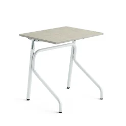 Oppilaspöytä ADJUST Korkeussäädettävä, 700x600 mm, linoleumi, harmaa, valkoinen