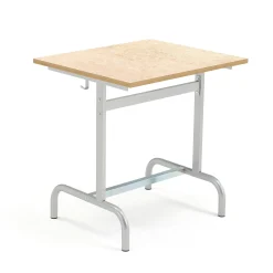 Oppilaspöytä 180 Hopeanharmaa, beige linoleumi