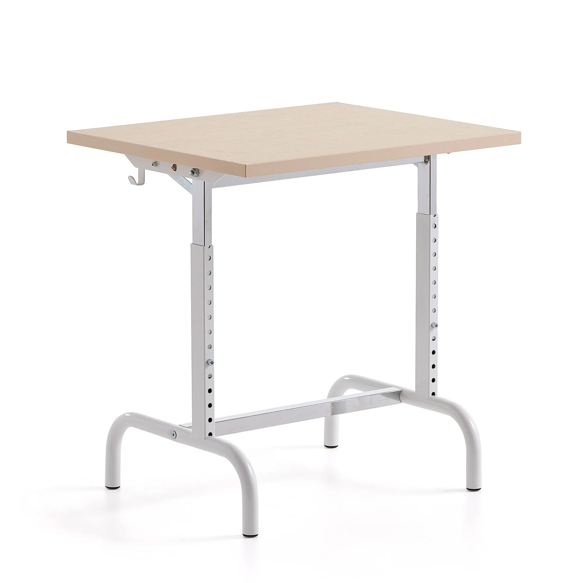 Oppilaspöytä 182 Linoleumi, valkoinen/beige