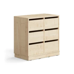 Oppilassäilytin CASPER 6 laatikkoa, sokkeli, koivu