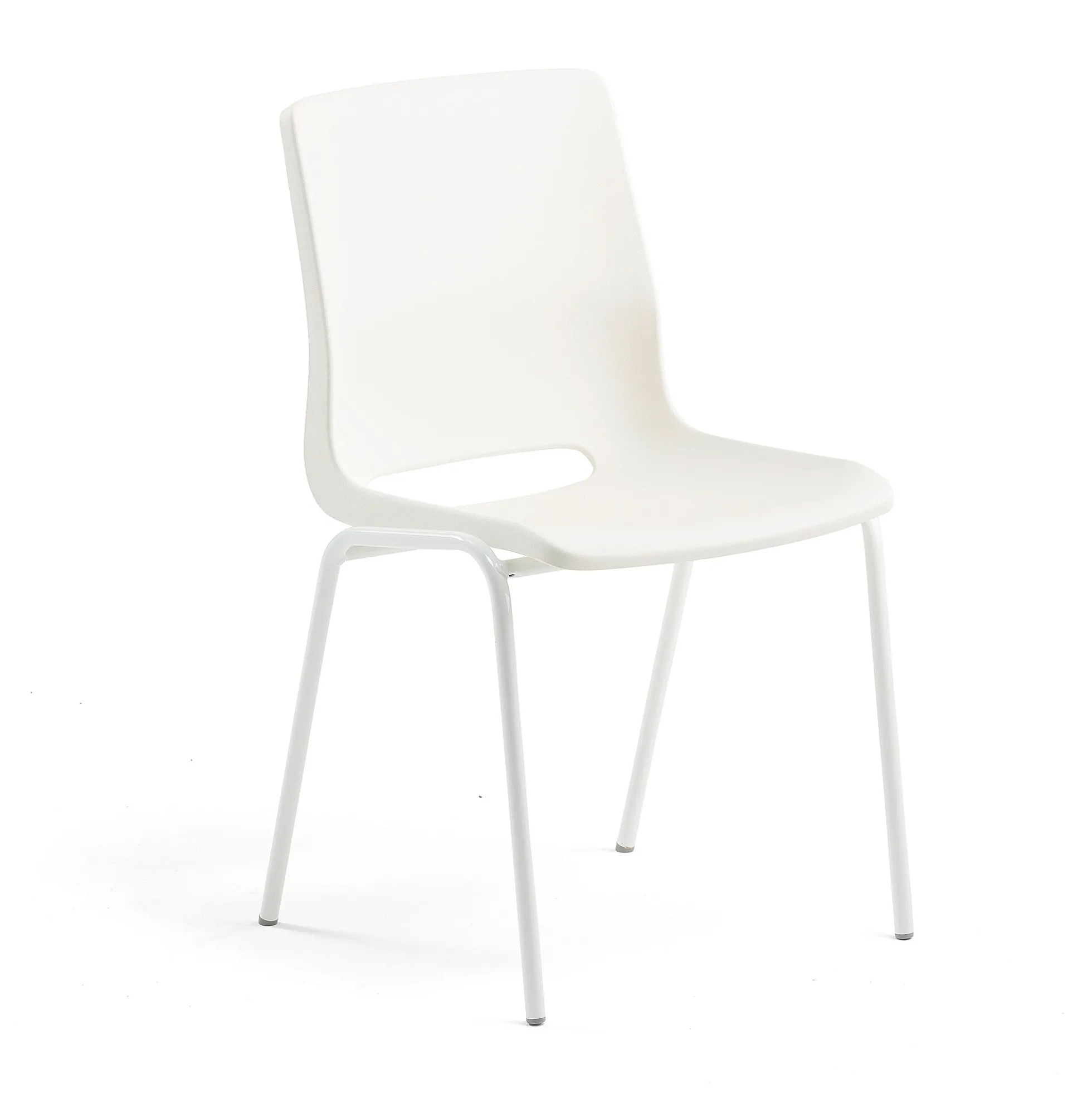 Oppilastuoli ANA Istuinkorkeus: 450 mm, valkoinen/valkoinen