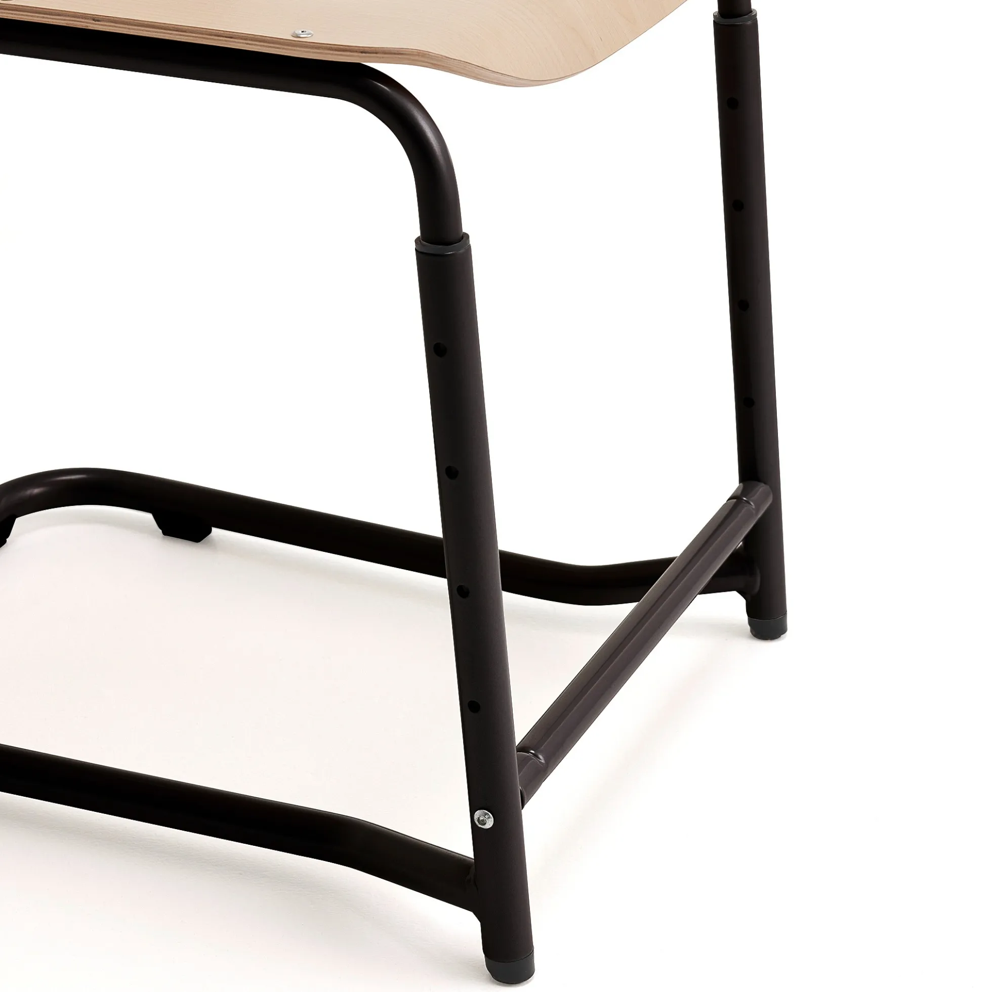 Oppilastuoli ELEVATE Säädettävä korkeus 460–640 mm, antrasiitti/harmaa
