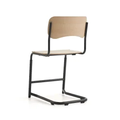 Oppilastuoli ELEVATE Säädettävä korkeus 460–640 mm, antrasiitti/koivu
