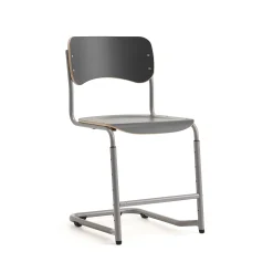 Oppilastuoli ELEVATE Säädettävä korkeus 460–640 mm, hopea/antrasiitti