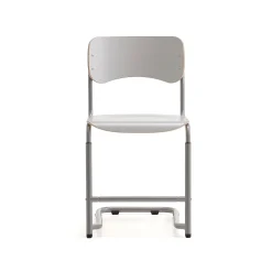 Oppilastuoli ELEVATE Säädettävä korkeus 460–640 mm, hopea/harmaa