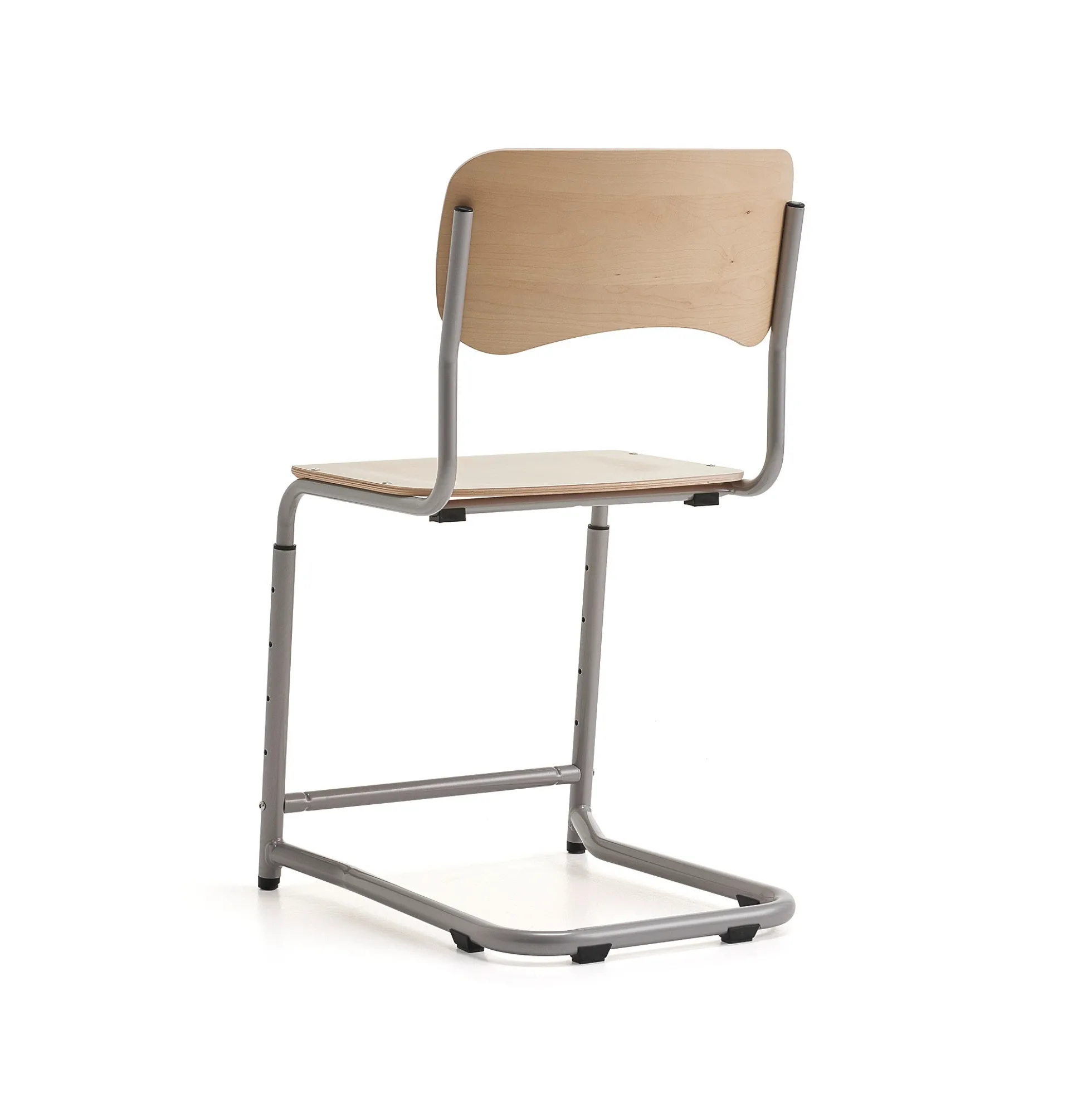 Oppilastuoli ELEVATE Säädettävä korkeus 460–640 mm, hopea/koivu