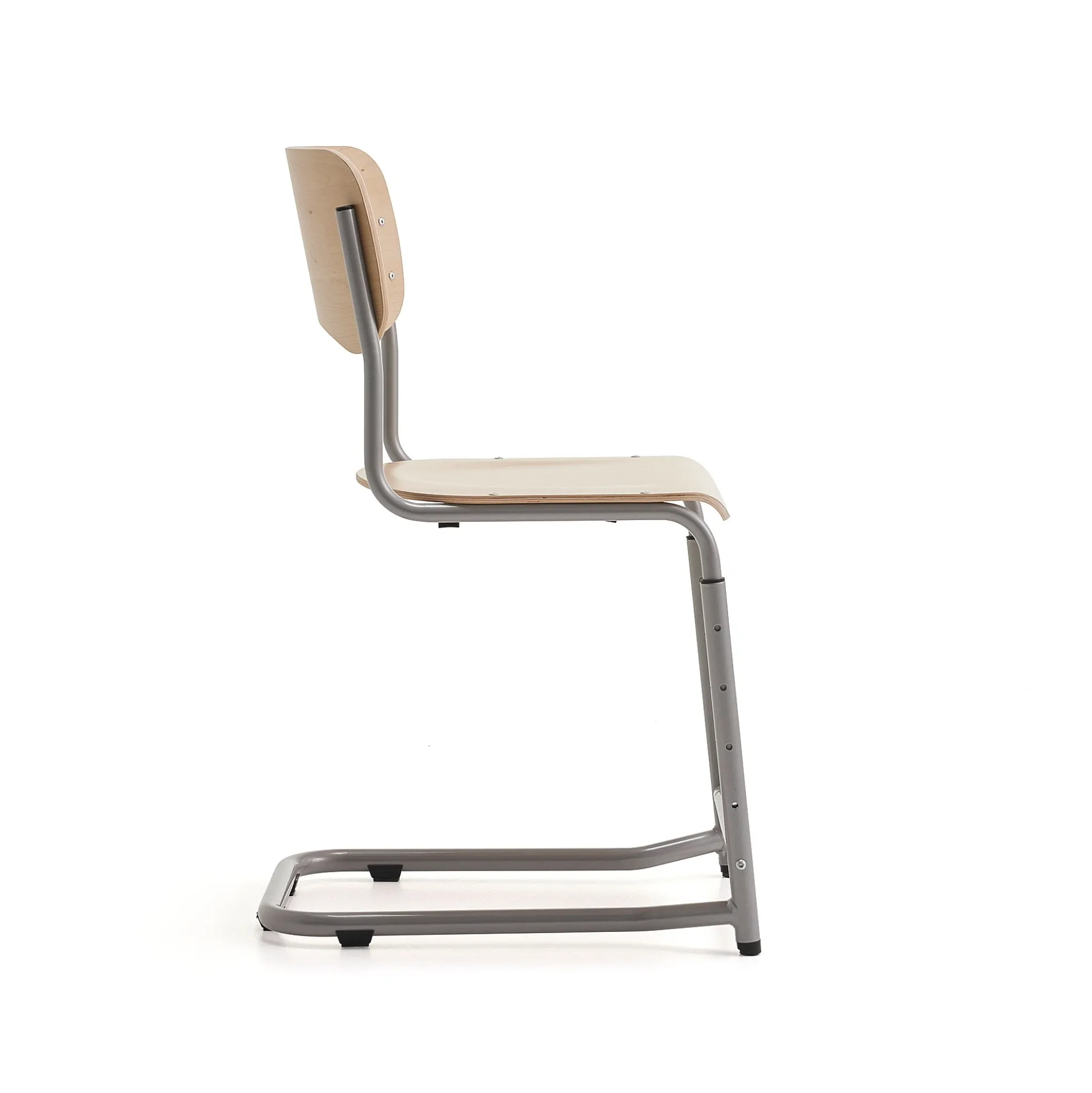 Oppilastuoli ELEVATE Säädettävä korkeus 460–640 mm, hopea/koivu