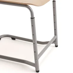 Oppilastuoli ELEVATE Säädettävä korkeus 460–640 mm, hopea/valkoinen