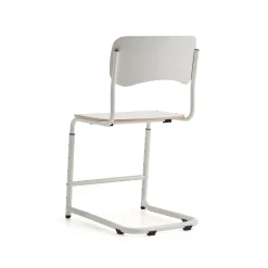 Oppilastuoli ELEVATE Säädettävä korkeus 460–640 mm, valkoinen