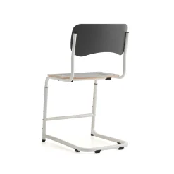 Oppilastuoli ELEVATE Säädettävä korkeus 460–640 mm, valkoinen/antrasiitti