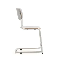 Oppilastuoli ELEVATE Säädettävä korkeus 460–640 mm, valkoinen/harmaa