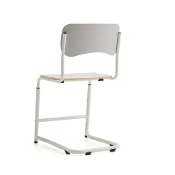 Oppilastuoli ELEVATE Säädettävä korkeus 460–640 mm, valkoinen/harmaa