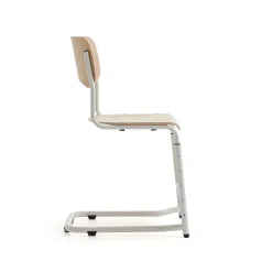 Oppilastuoli ELEVATE Säädettävä korkeus 460–640 mm, valkoinen/koivu