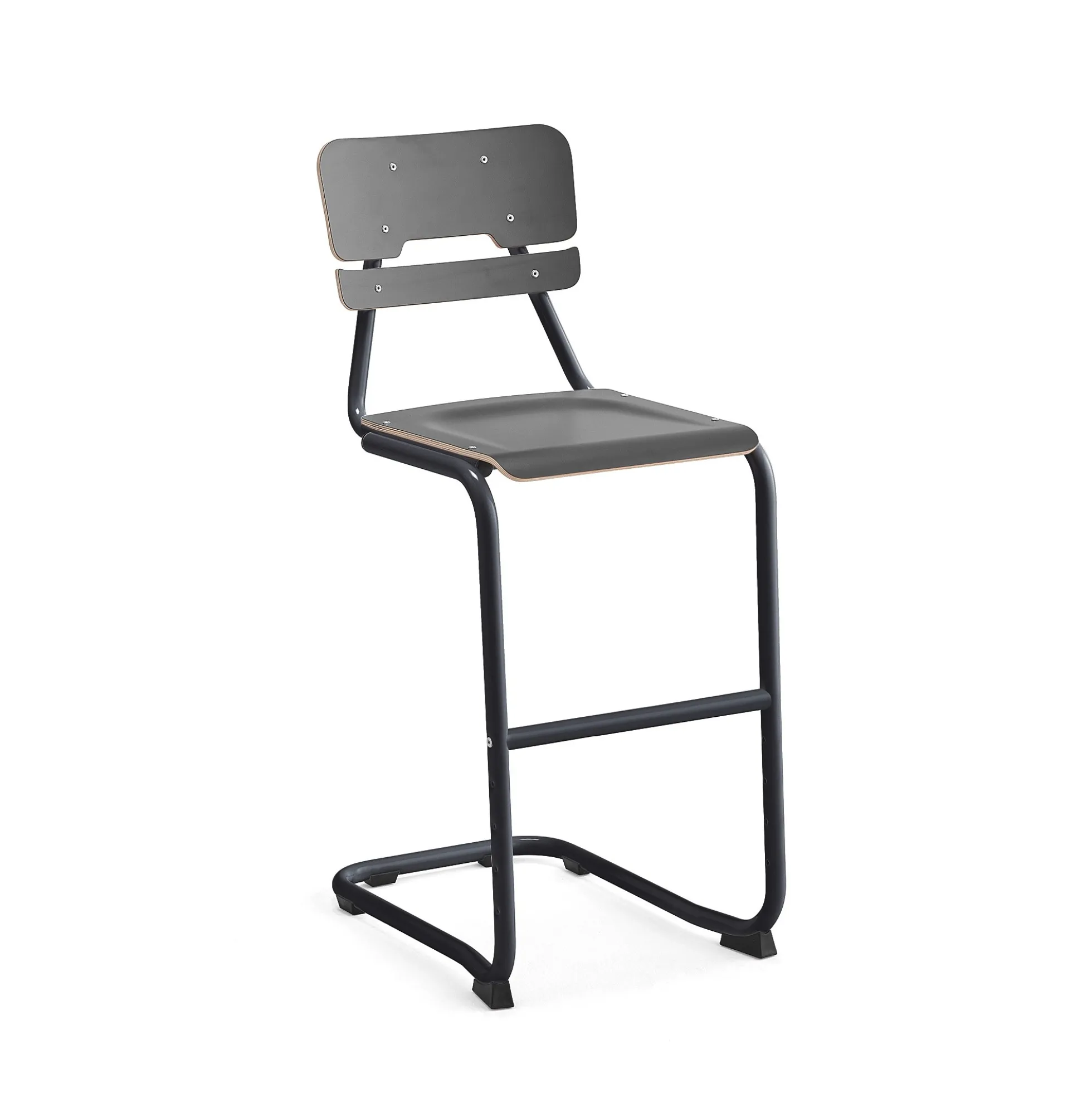 Oppilastuoli LEGERE I Istuinkorkeus 650 mm, antrasiitinharmaa, antrasiitinharmaa