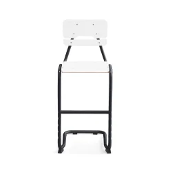 Oppilastuoli LEGERE I Istuinkorkeus 650 mm, antrasiitinharmaa, valkoinen