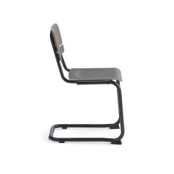 Oppilastuoli LEGERE I Istuinkorkeus 450 mm, antrasiitinharmaa, antrasiitinharmaa