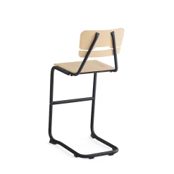 Oppilastuoli LEGERE I Istuinkorkeus 650 mm, antrasiitinharmaa, koivu